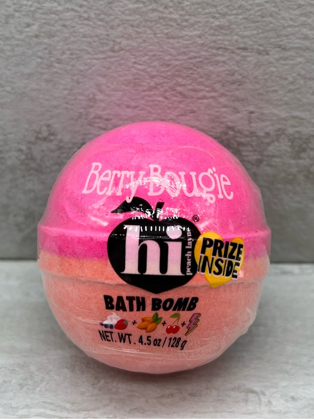 🎊 $7 Hi Peach Layne Berry Bougie Bath Bomb with Prize Inside